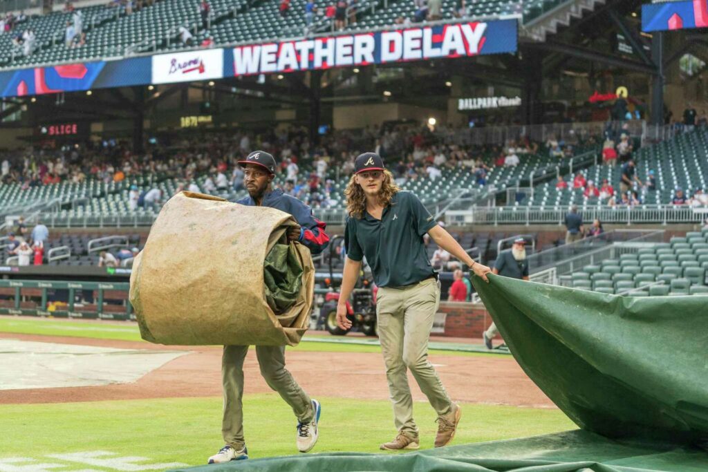 Reds vs Atlanta Braves game postponed due to to rain; new day has been scheduled.